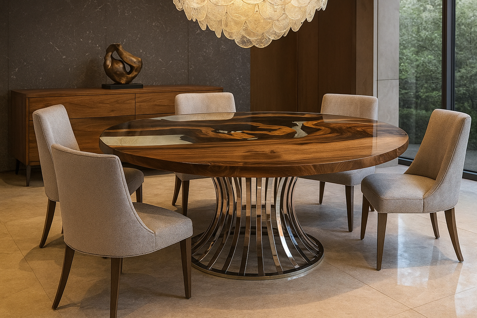 EFIL ROUND DINING TABLE